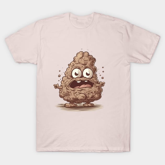 Poo Poo Head, PooPoo Head fun T-Shirt by One Eyed Cat Design